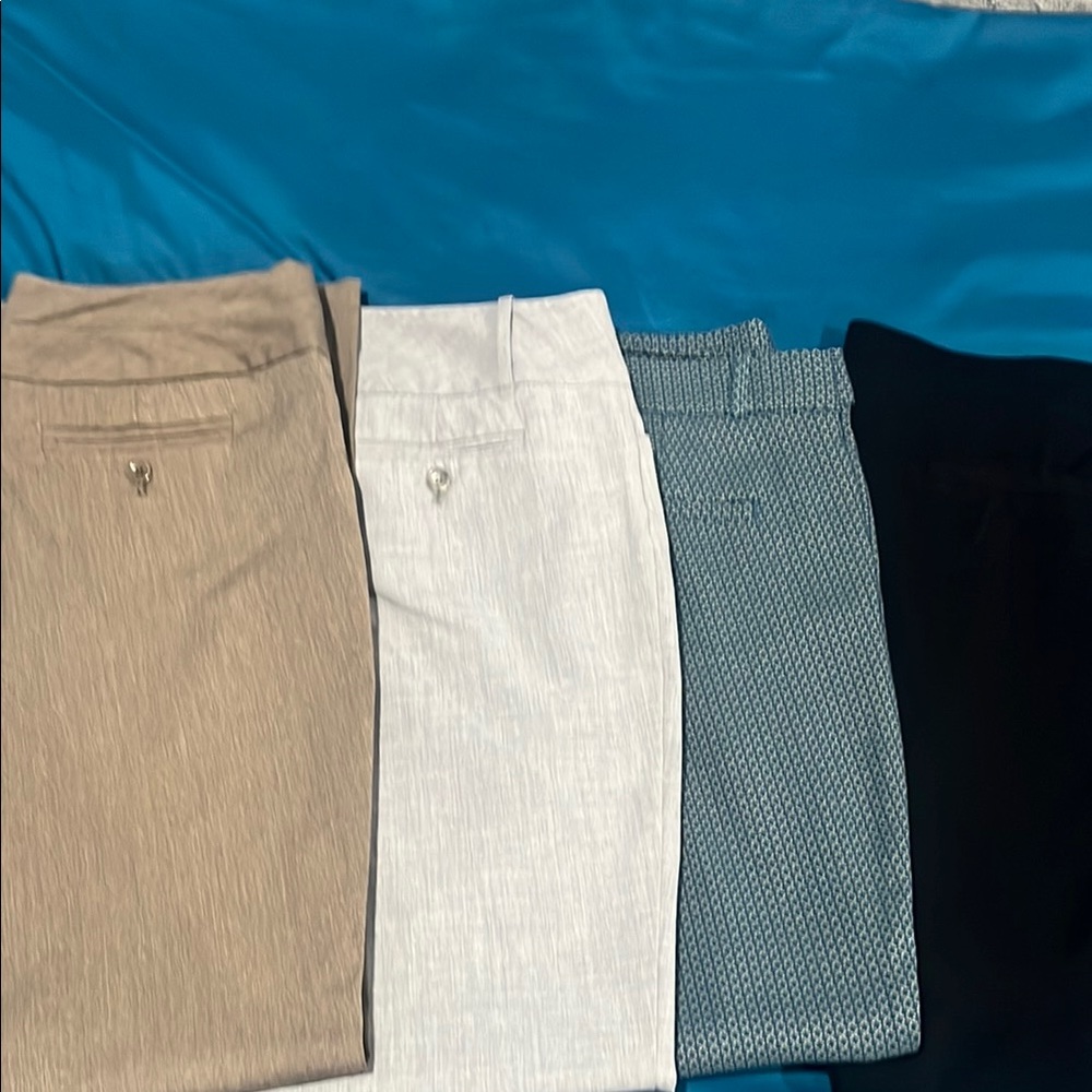 Women's Pants Set - Brown, gray, teal, Black